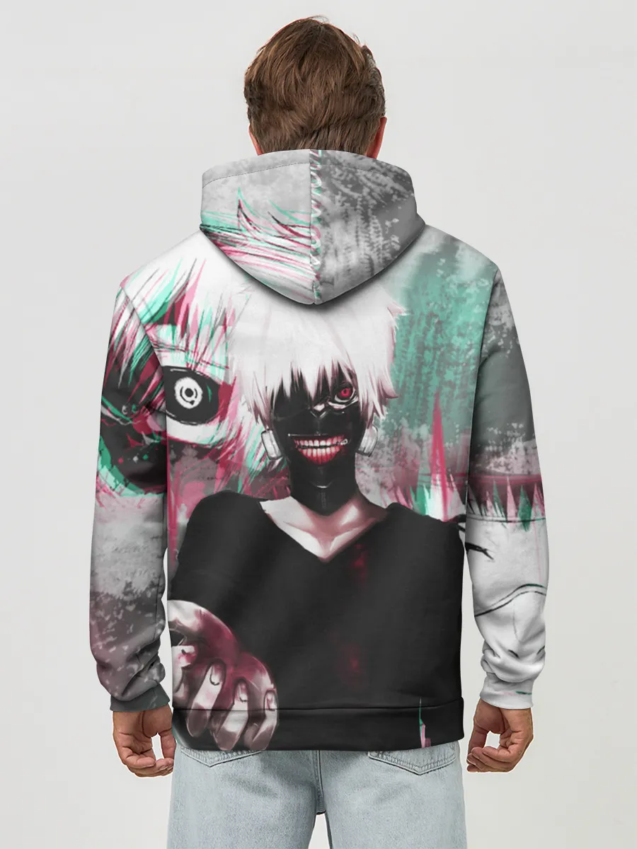 Худи мужской база хлопок / Полугуль Канеки