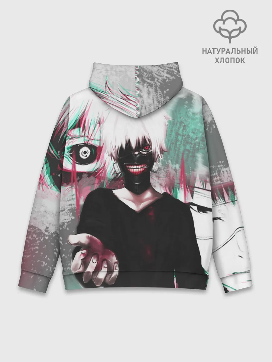 Худи мужской база хлопок / Полугуль Канеки