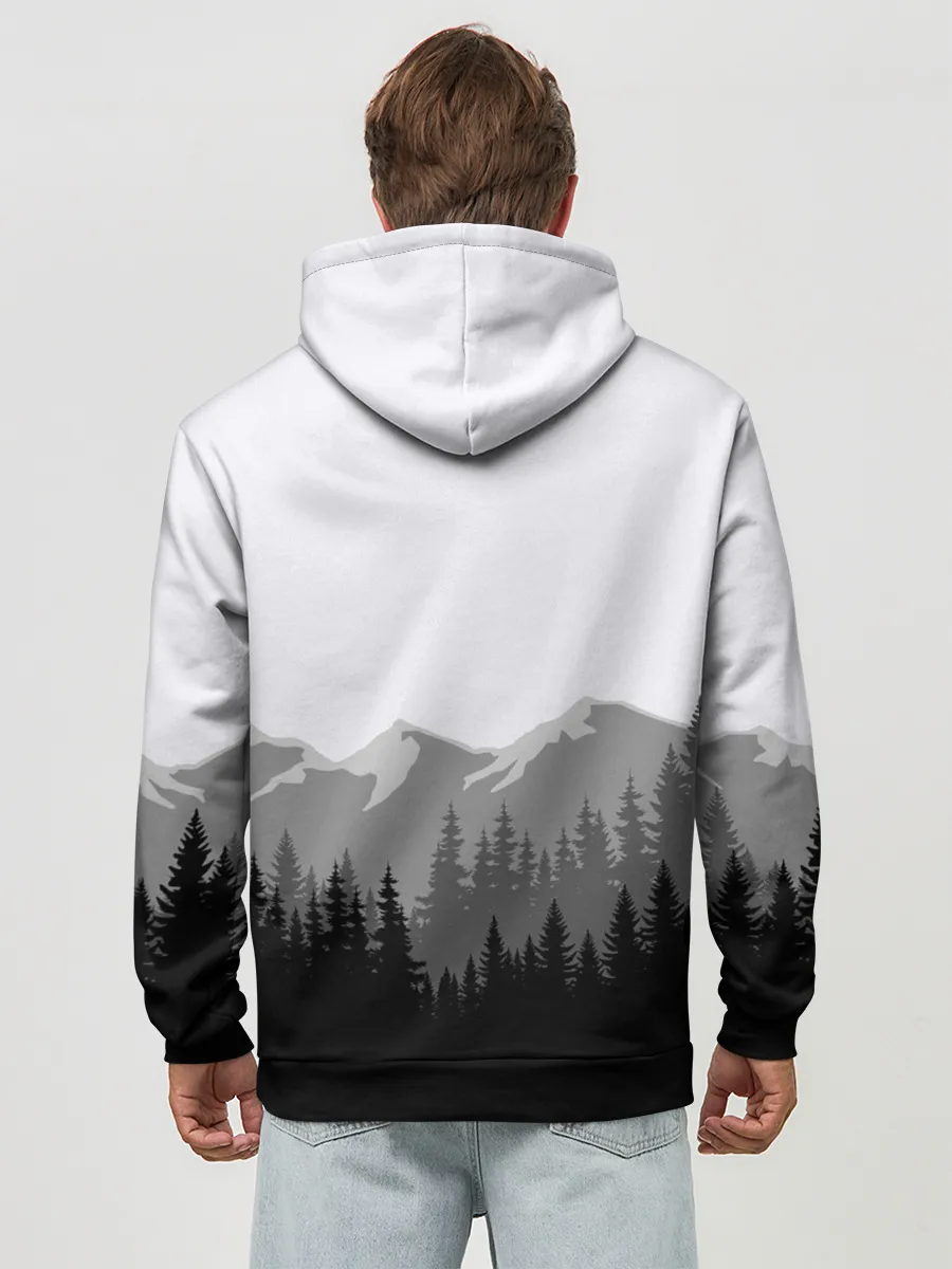 Худи мужской база хлопок / SIREN HEAD | DARK FOREST