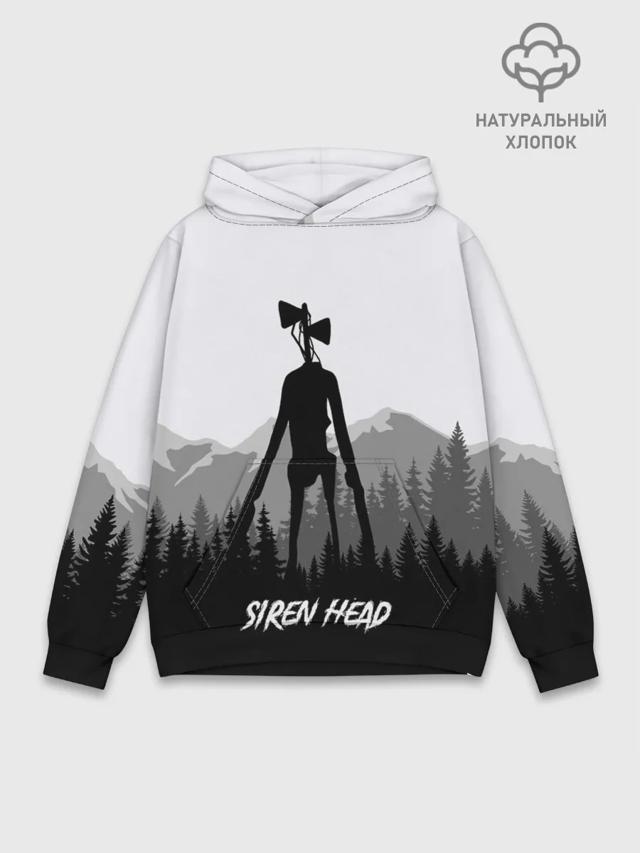 Худи мужской база хлопок / SIREN HEAD | DARK FOREST