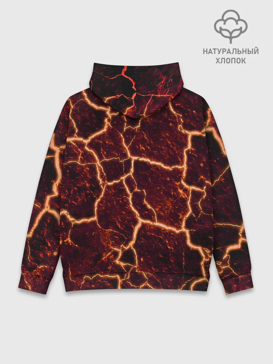 Худи мужской база хлопок / Лава