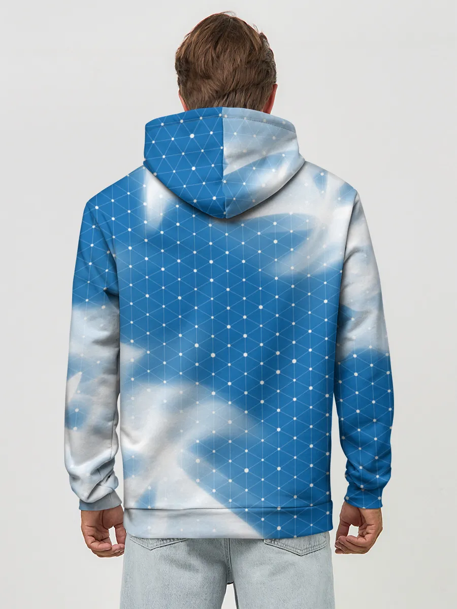 Худи мужской база хлопок / БМВ - Пламя