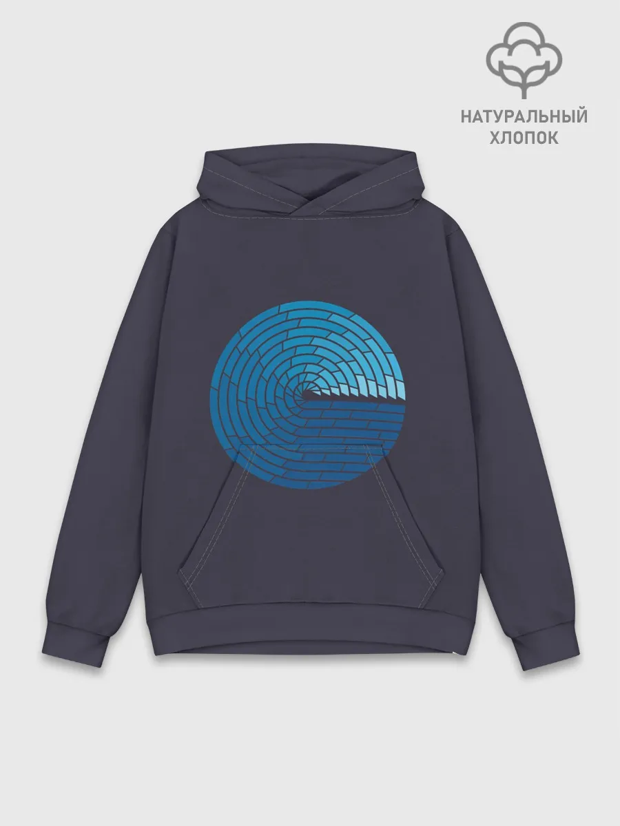 Худи мужской база хлопок / Ocean. Mosaik