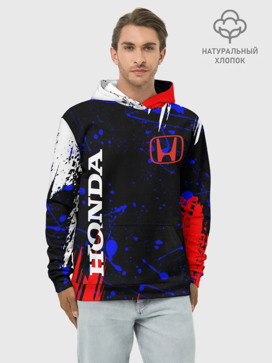 Худи мужской база хлопок / HONDA.
