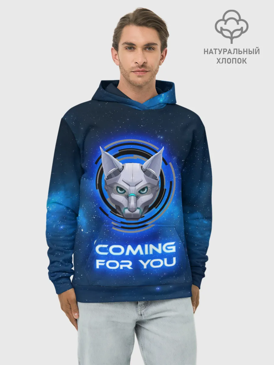 Худи мужской база хлопок / Иду за тобой