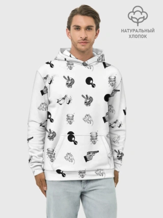 Худи мужской база хлопок / Кровосток | Паттерн