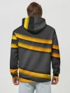 Худи мужской база хлопок / Желтые полосы