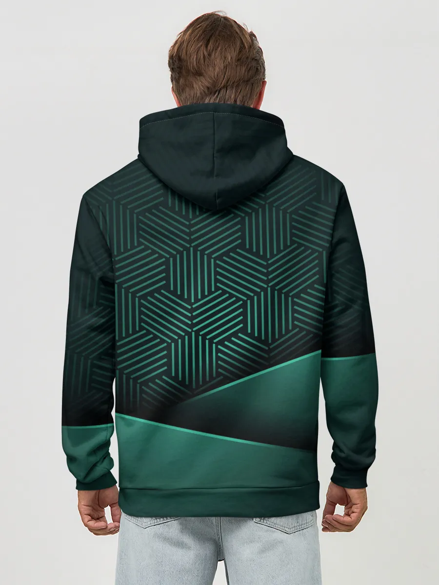 Худи мужской база хлопок / Luxury Green