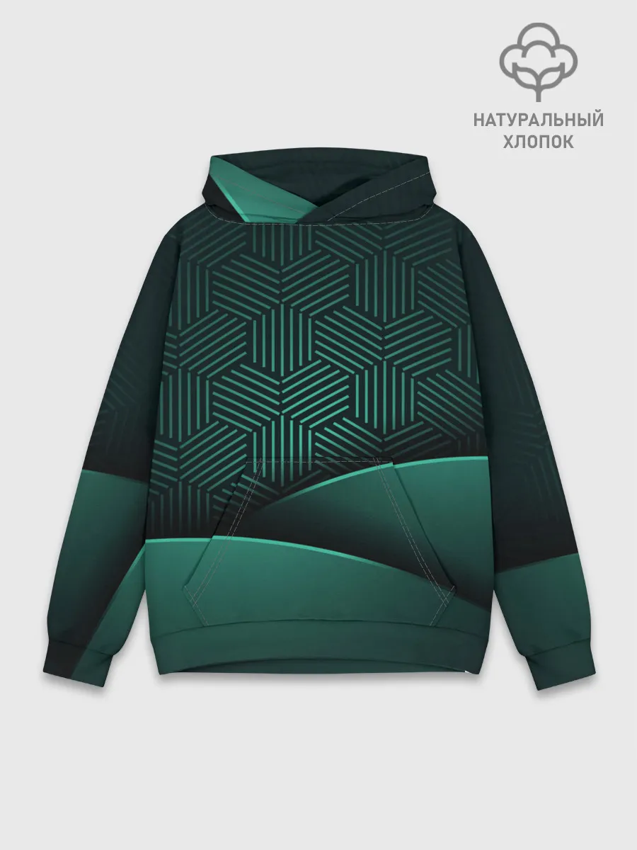 Худи мужской база хлопок / Luxury Green