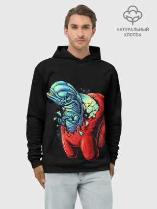 Худи мужской база хлопок / Among Us | Aliens