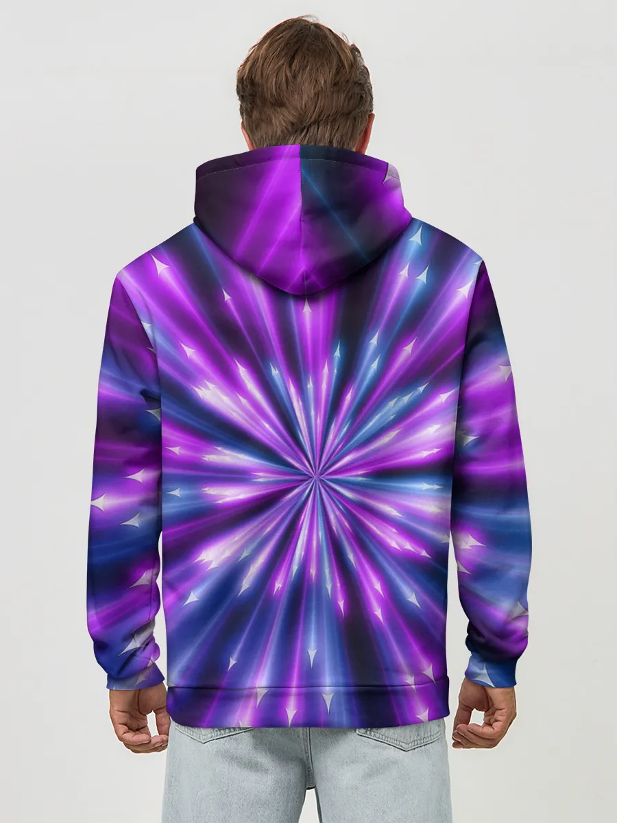 Худи мужской база хлопок / Неоновые стрелы