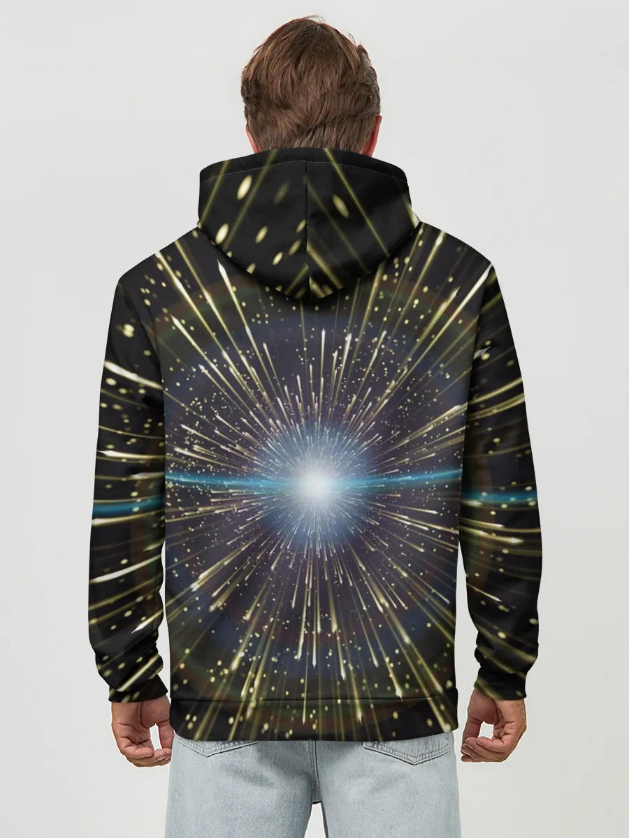 Худи мужской база хлопок / Неоновые стрелы