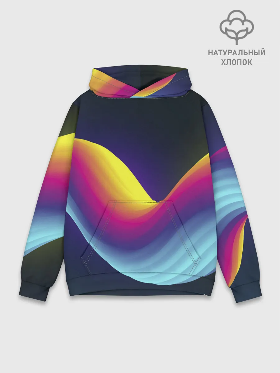 Худи мужской база хлопок / Neon wire