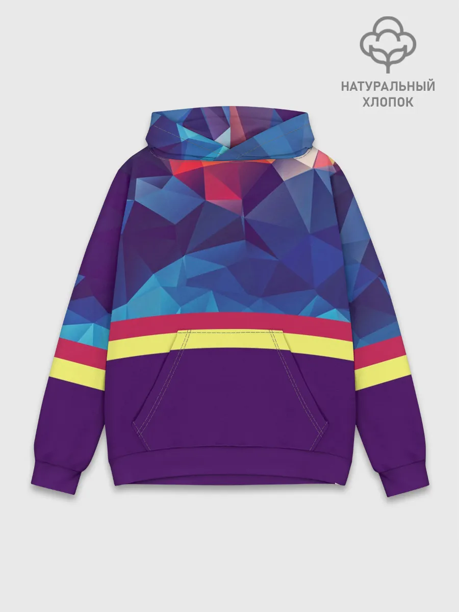 Худи мужской база хлопок / Геометрическая Абстракция