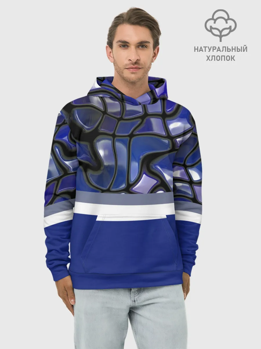 Худи мужской база хлопок / Мозаика