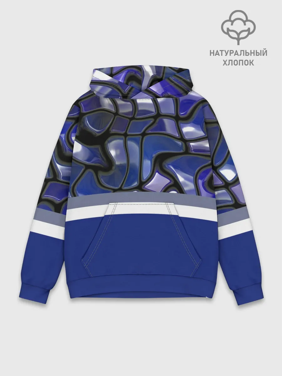 Худи мужской база хлопок / Мозаика