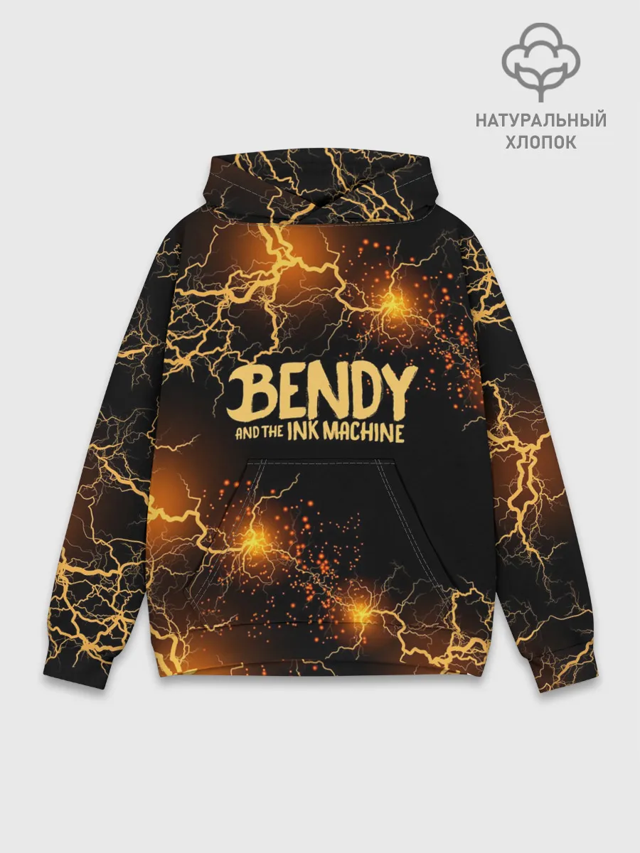 Худи мужской база хлопок / BENDY LOGO