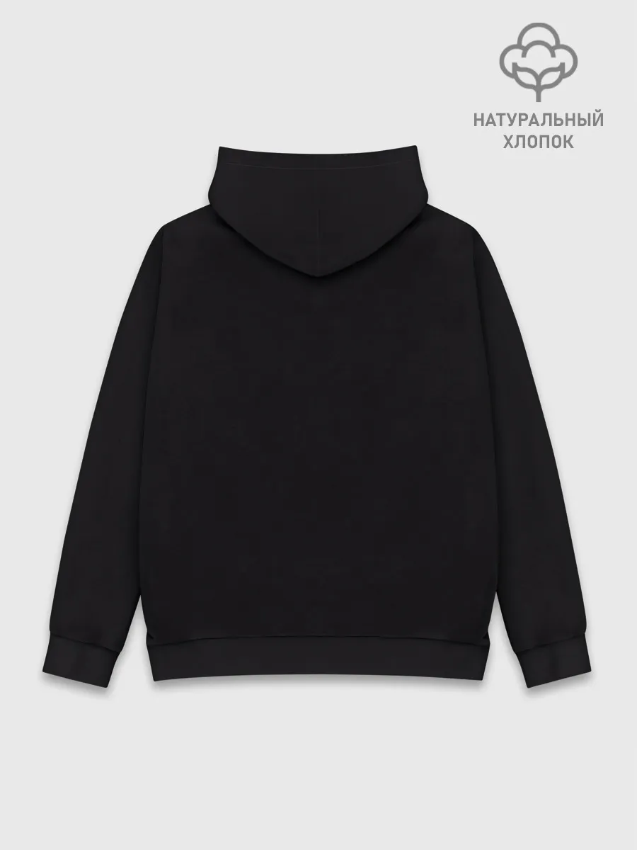 Худи мужской база хлопок / Котик и бабочка