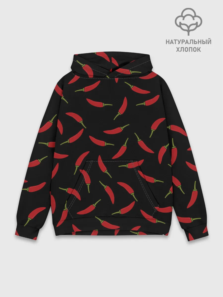 Худи мужской база хлопок / Chili peppers