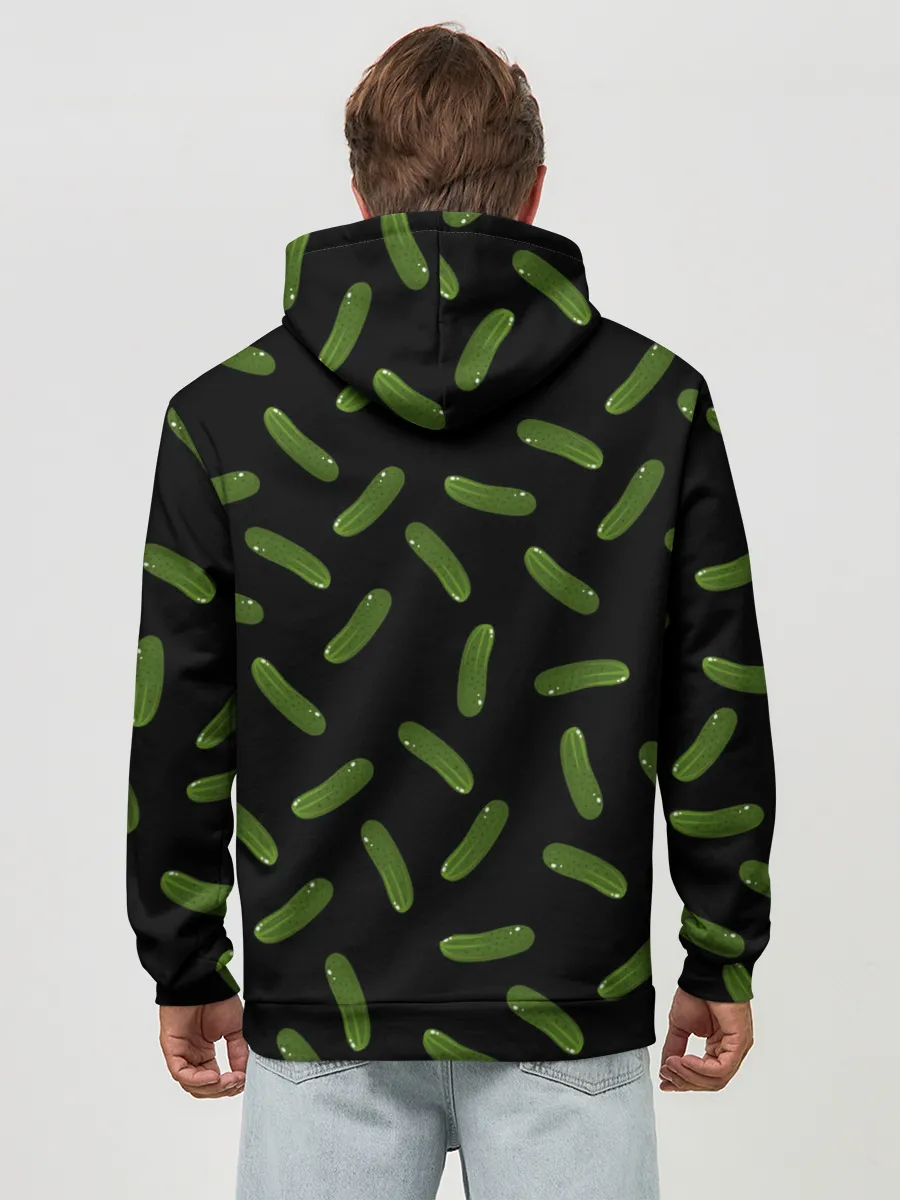 Худи мужской база хлопок / Огуречный паттерн