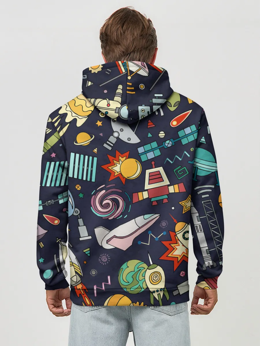 Худи мужской база хлопок / Космос