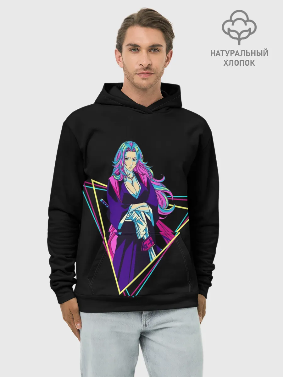 Худи мужской база хлопок / BLEACH - Рангику Мацумото