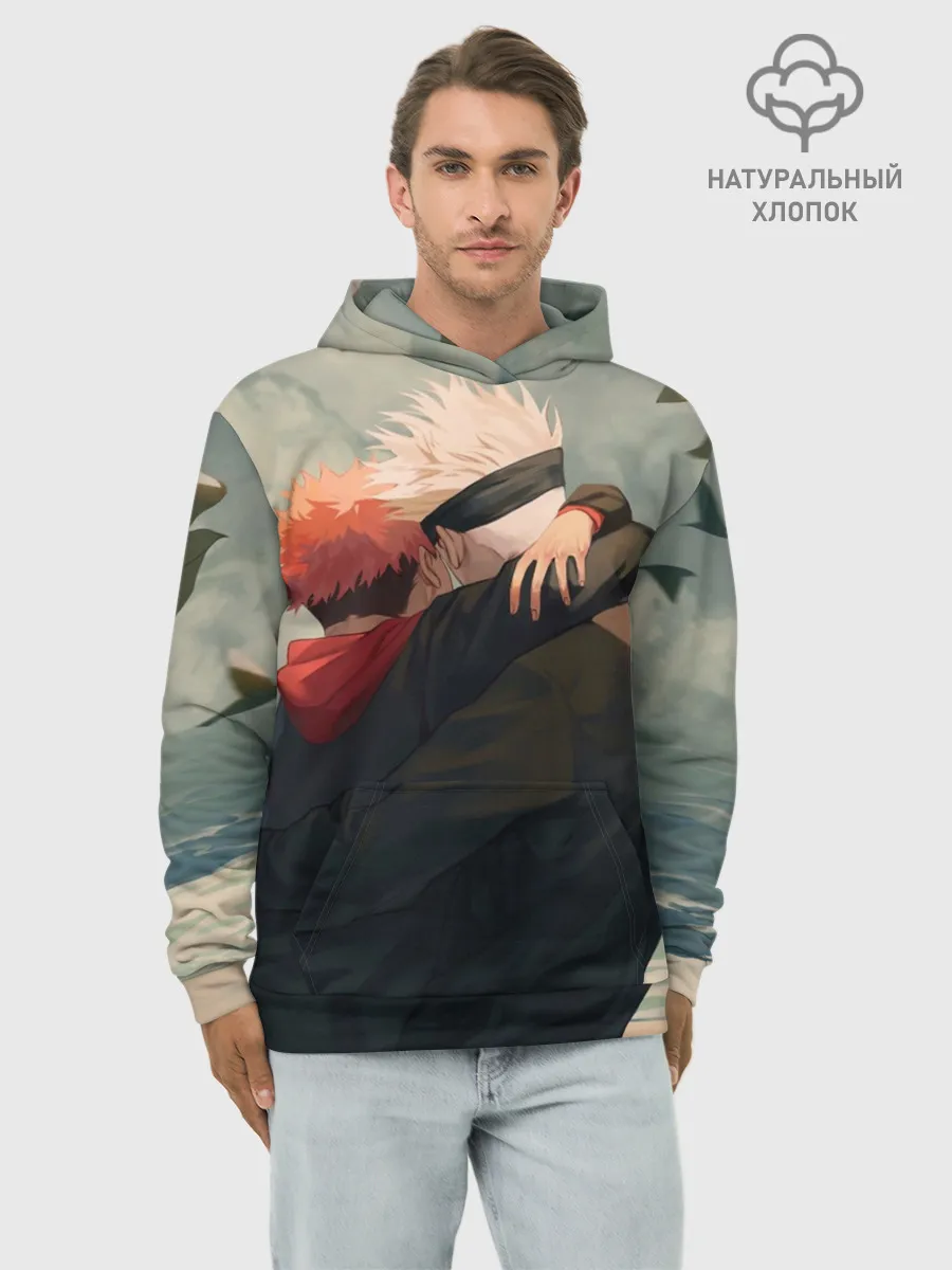 Худи мужской база хлопок / Hug | Jujutsu kai