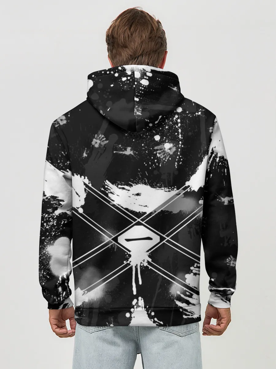 Худи мужской база хлопок / БЛИЧ ШИНИГАМИ ЛОГО НА СПИНЕ