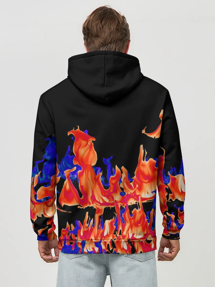 Худи мужской база хлопок / Огненный Дракон