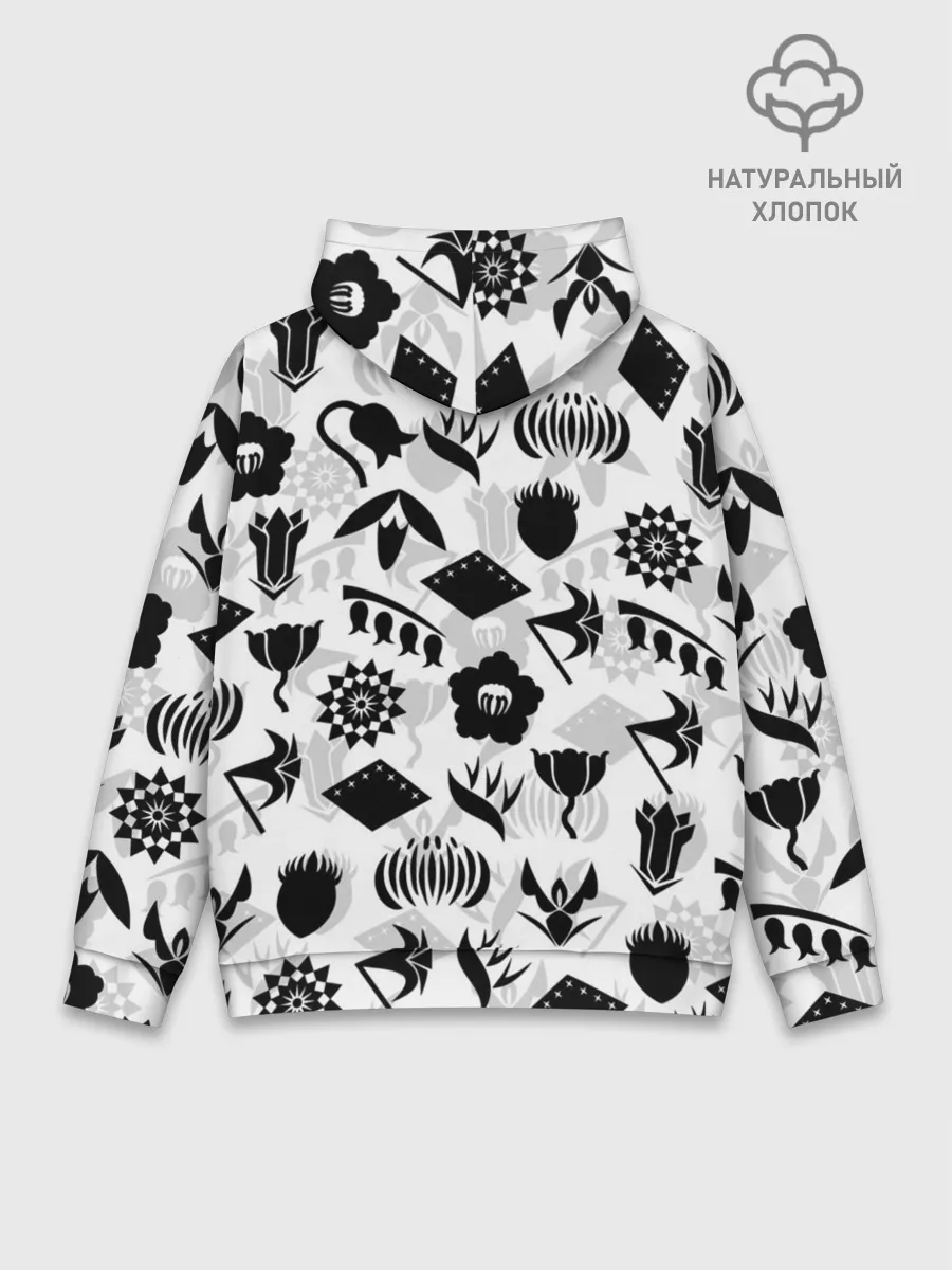 Худи мужской база хлопок / БЛИЧ КАПИТАНЫ ГОТЕЙ 13 ЭМБЛЕМЫ