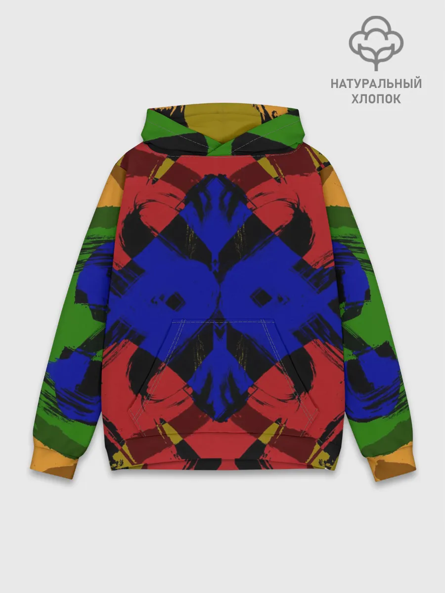 Худи мужской база хлопок / Абстракция