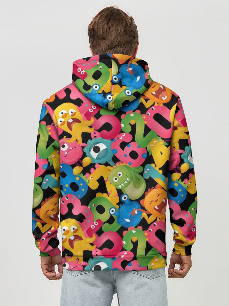 Худи мужской база хлопок / Monstry с цифрами