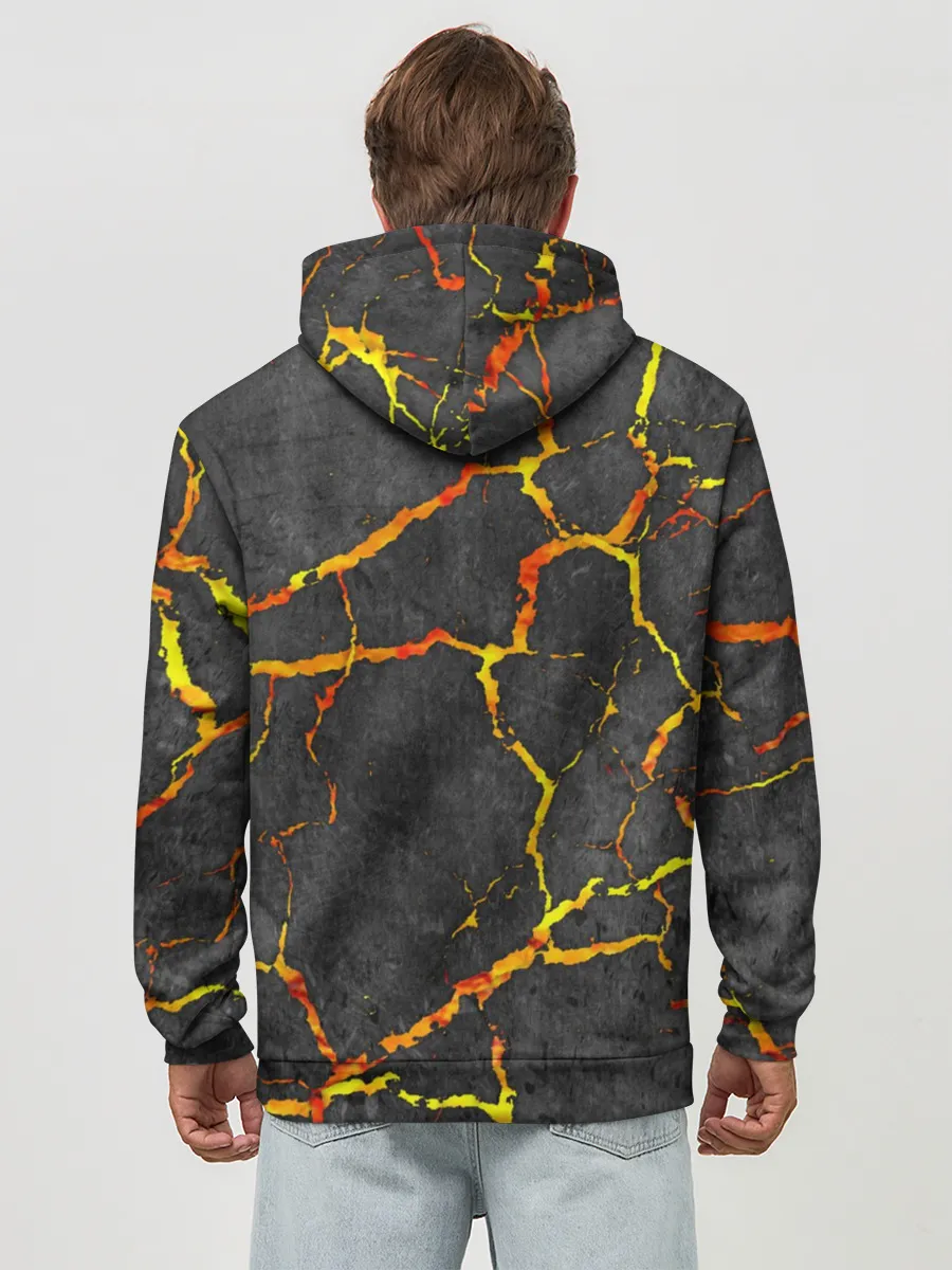 Худи мужской база хлопок / Вулканический Биткоин