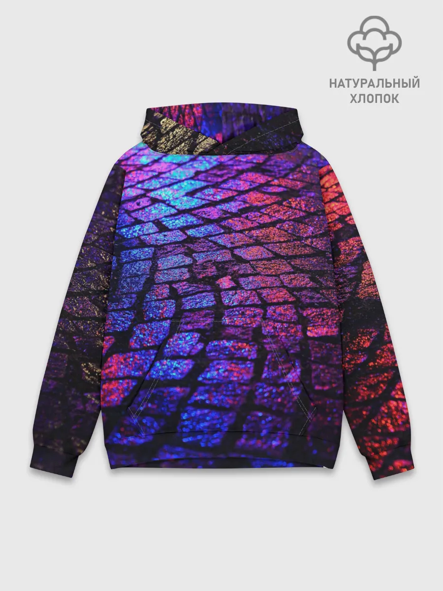 Худи мужской база хлопок / Мокрый асфальт