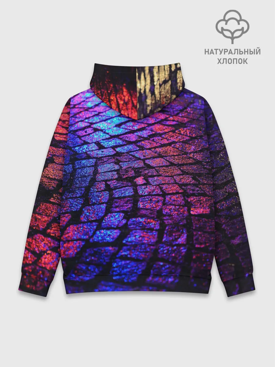 Худи мужской база хлопок / Мокрый асфальт