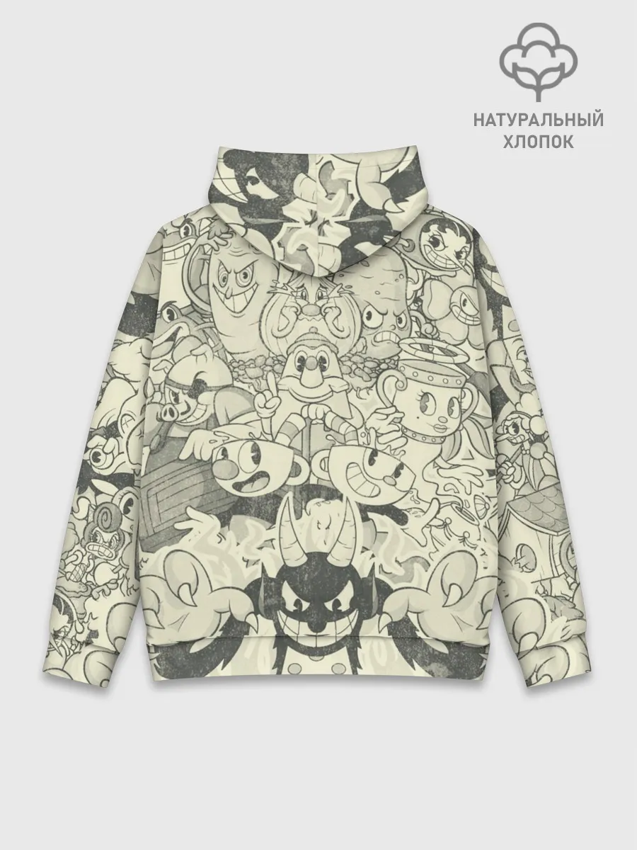 Худи мужской база хлопок / Cuphead and Devil