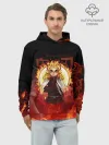 Худи мужской база хлопок / Огненный Столп Kimetsu no Yaiba