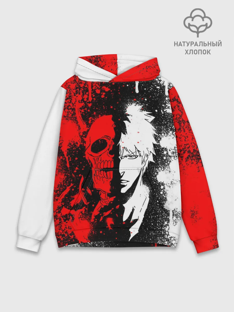 Худи мужской база хлопок / ИЧИГО БЛИЧ | ICHIGO BLEACH