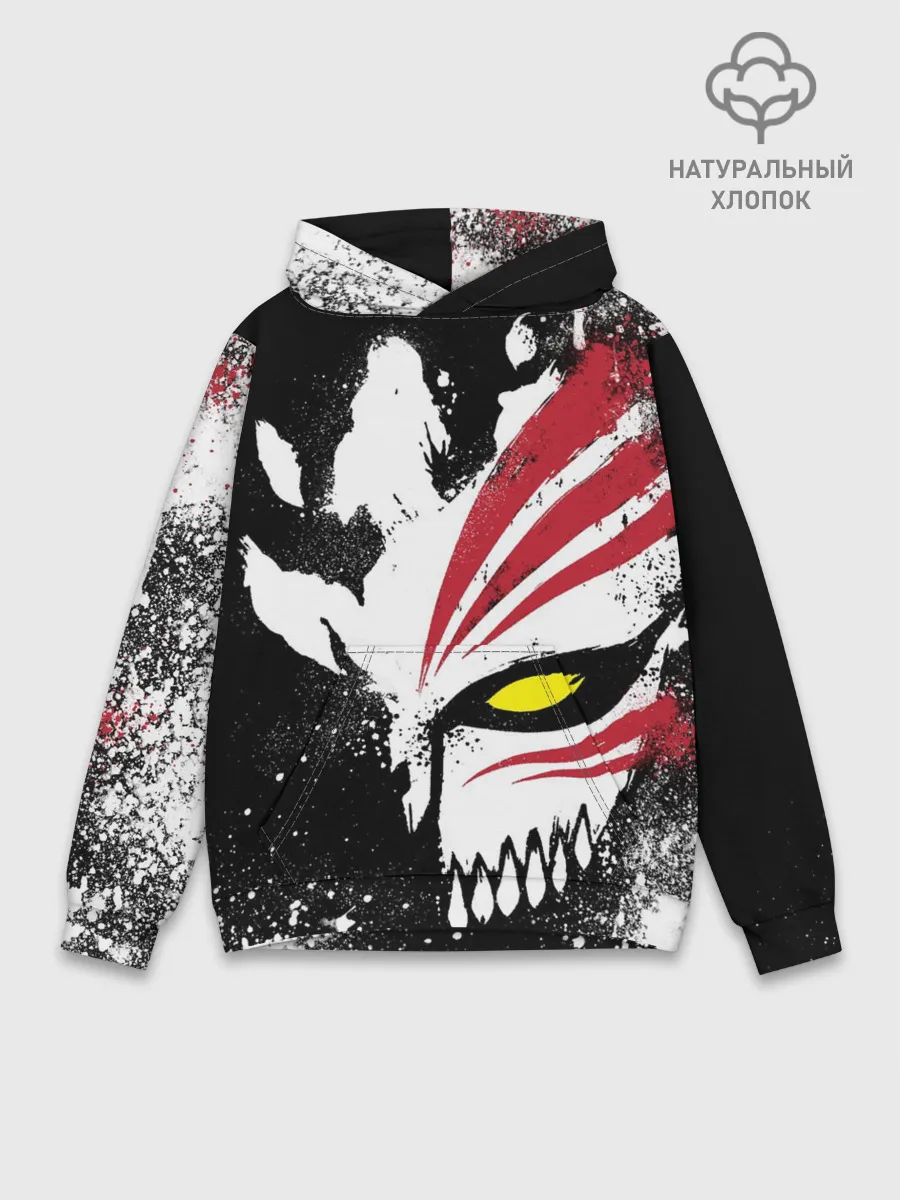 Худи мужской база хлопок / БЛИЧ МАСКА | BLEACH