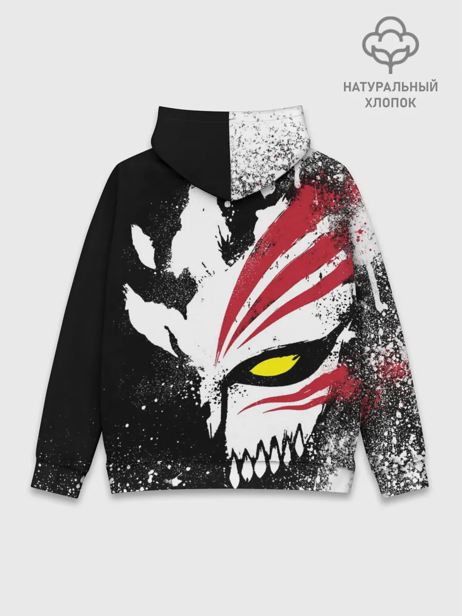 Худи мужской база хлопок / БЛИЧ МАСКА | BLEACH