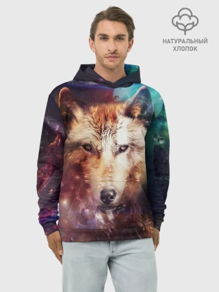 Худи мужской база хлопок / WOLF