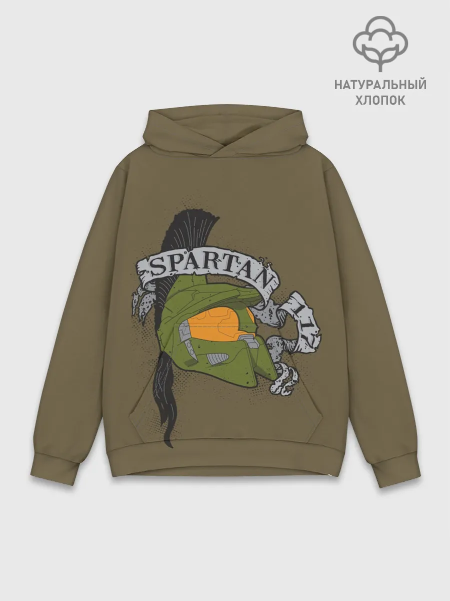 Худи мужской база хлопок / Halo Spartans