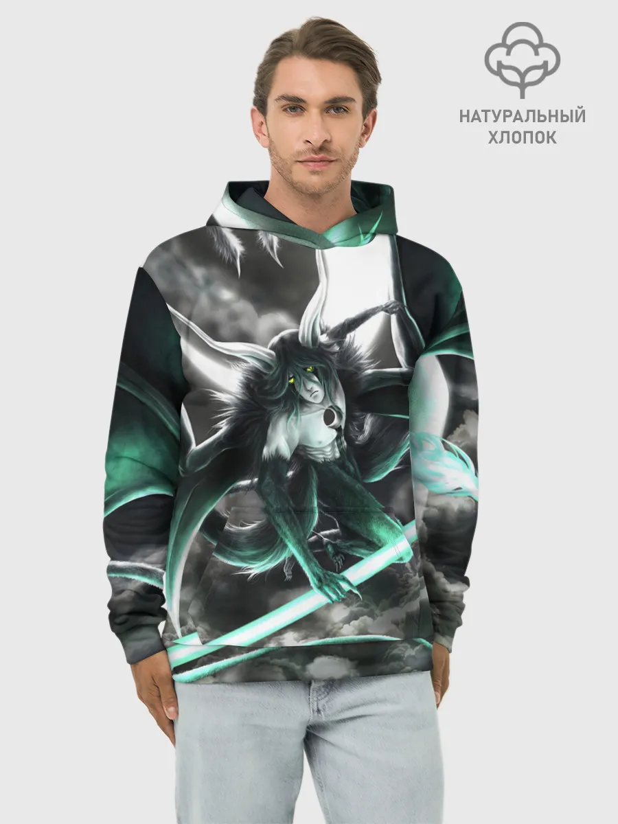 Худи мужской база хлопок / Ulquiorra Schiffer Bleach