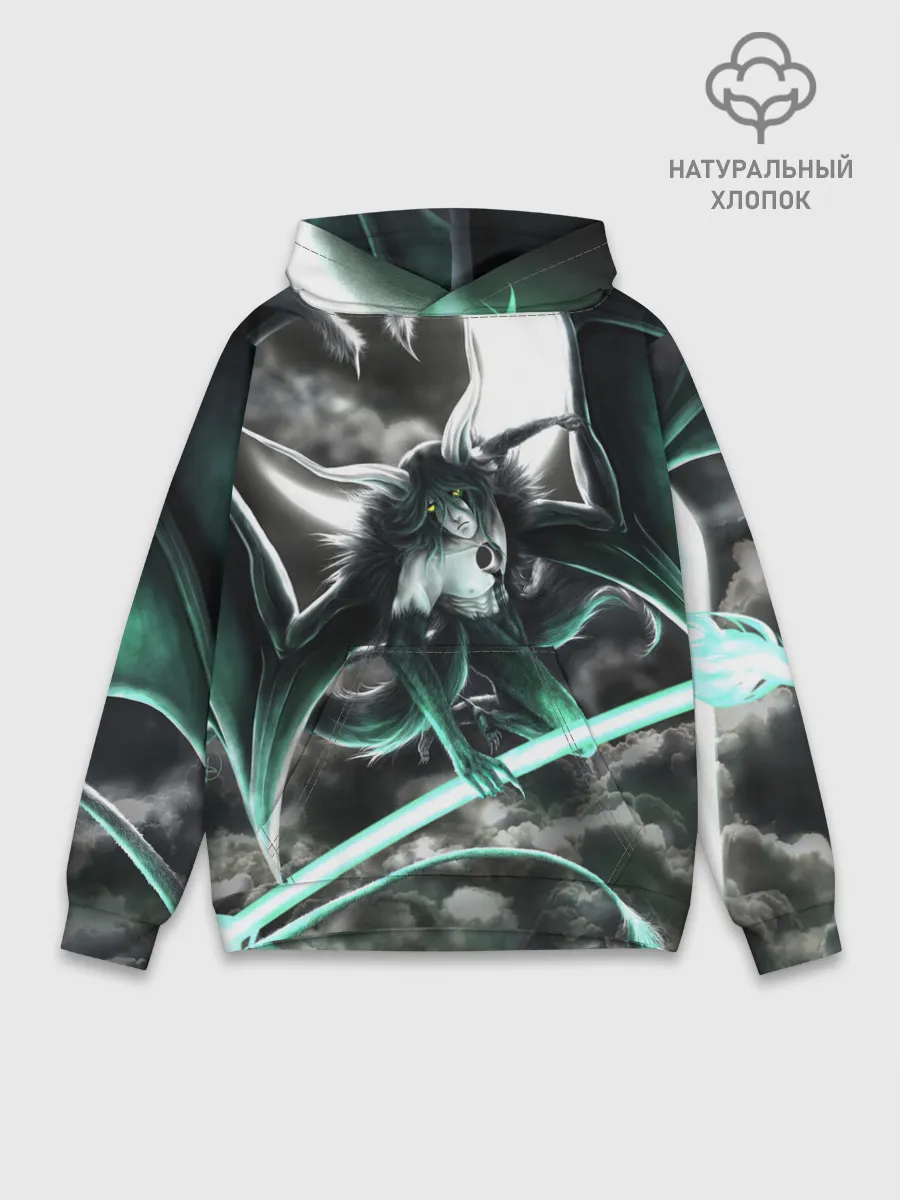 Худи мужской база хлопок / Ulquiorra Schiffer Bleach