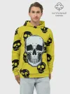 Худи мужской база хлопок / Yellow Skulls
