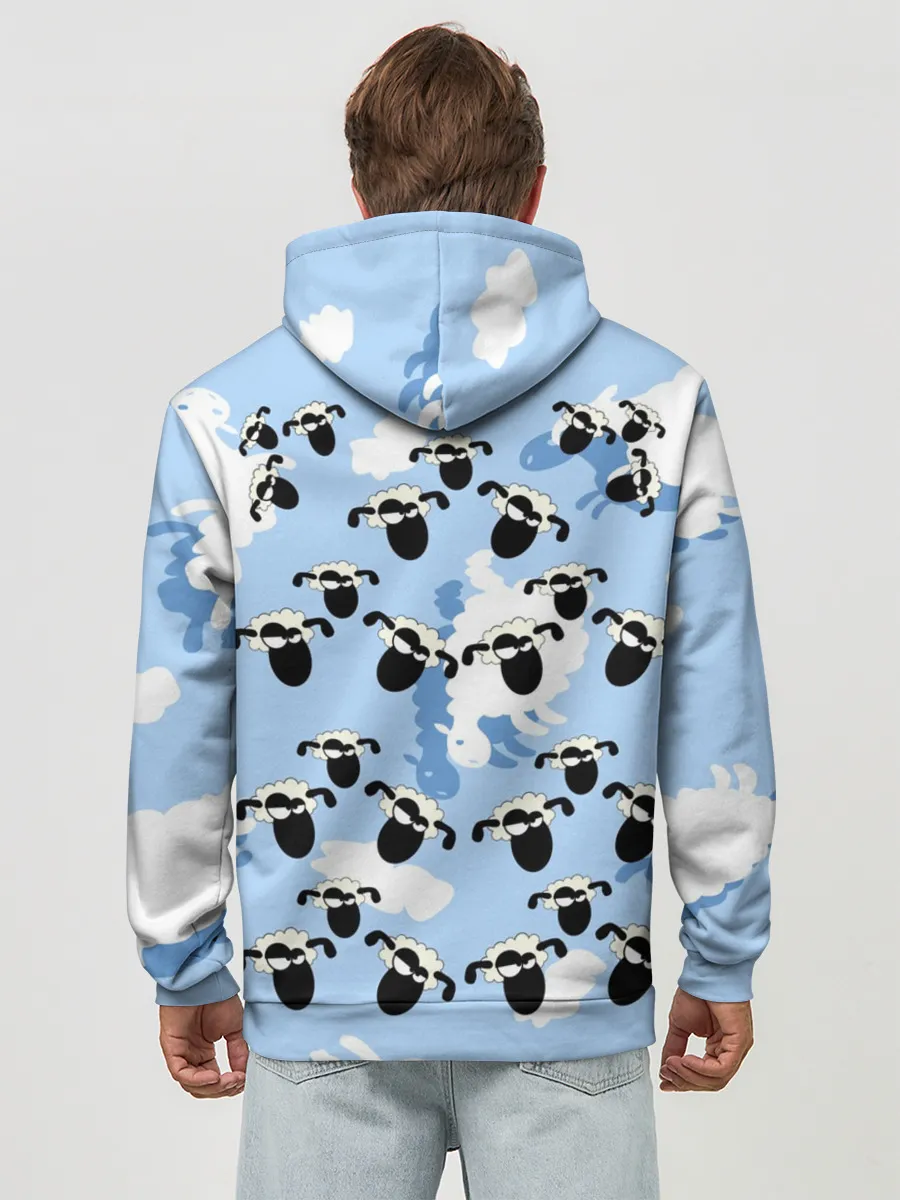 Худи мужской база хлопок / Животные