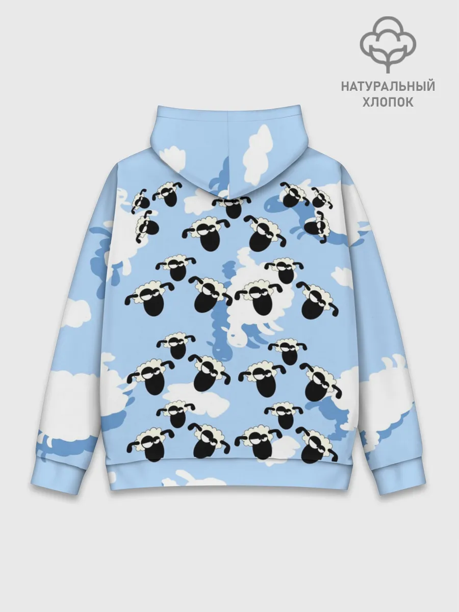 Худи мужской база хлопок / Животные