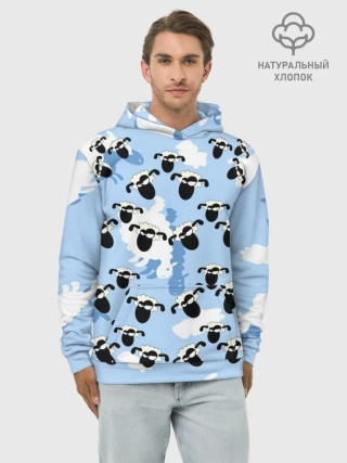 Худи мужской база хлопок / Животные
