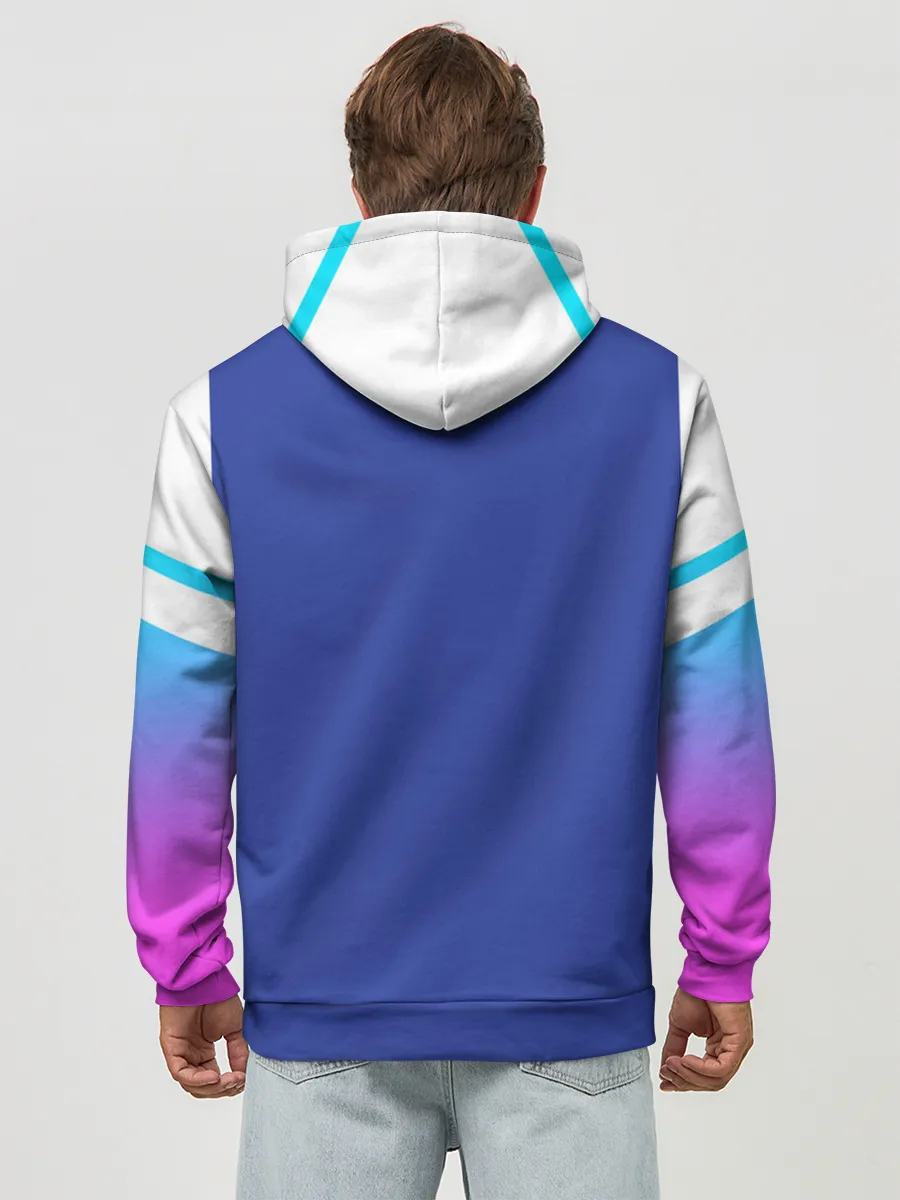 Худи мужской база хлопок / NEON GRADIENT FITNESS UNIFORM