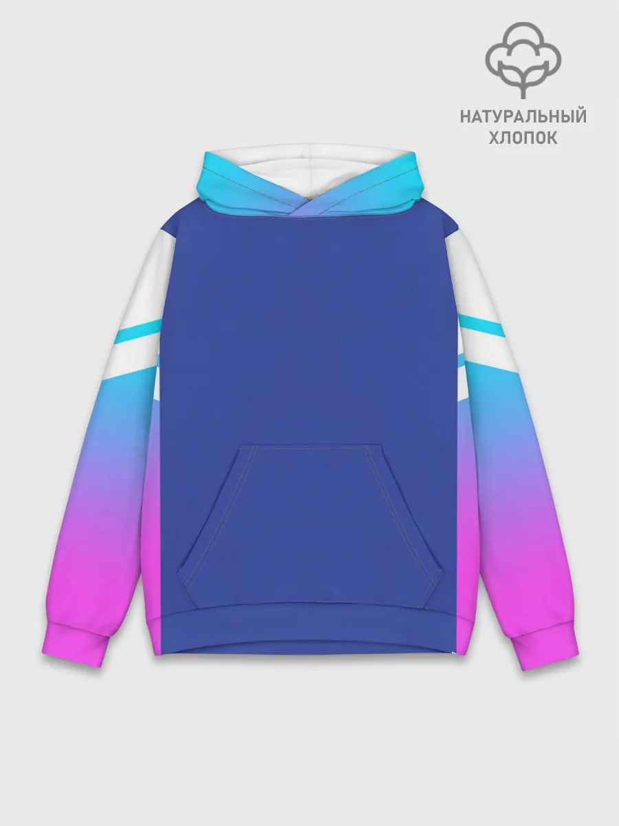 Худи мужской база хлопок / NEON GRADIENT FITNESS UNIFORM